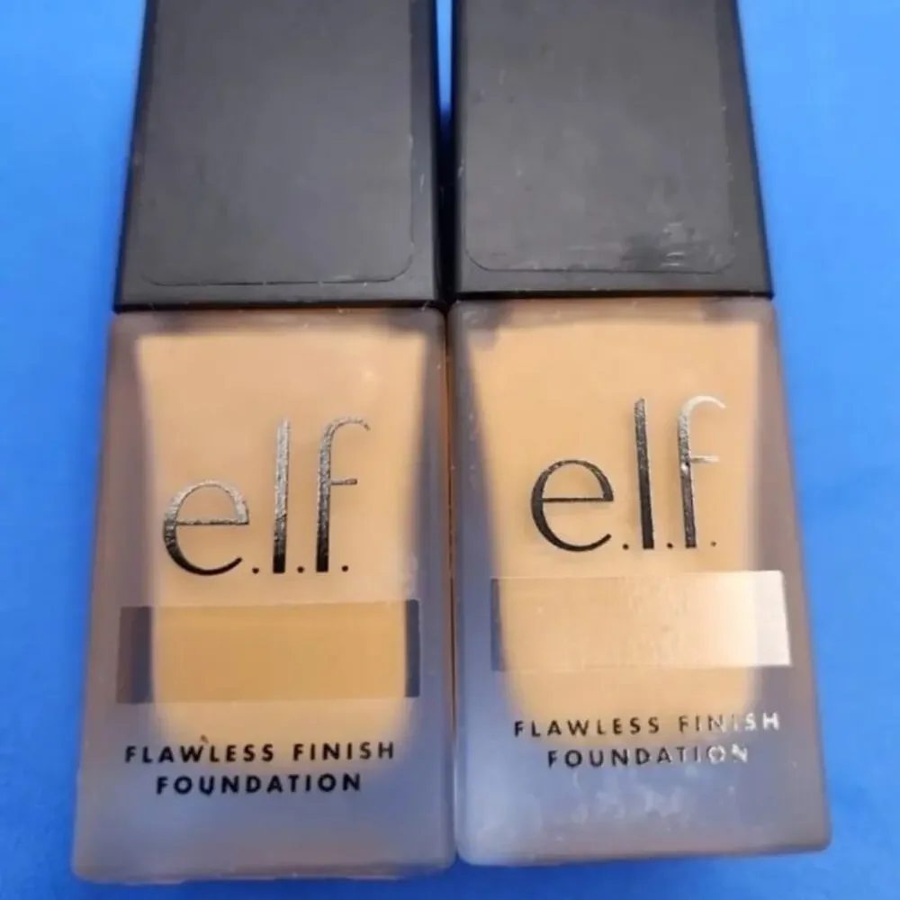 ELF Flawless Finish Foundation Oil-Free Satin Finish Suede - NEW Bundle of 2